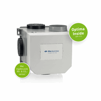 Itho CVE-S OPTIMA centraal afzuig pakket met draadloze bediening, CO2 sensor en vochtsensor